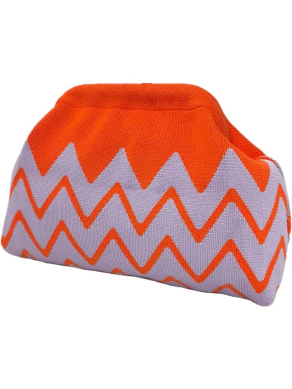 Women's Red Purple Clutch Purses Dumpling Striped Summer Beach Evening Handbag